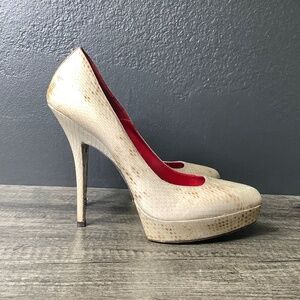 Cesare Paciotti snakeskin heels